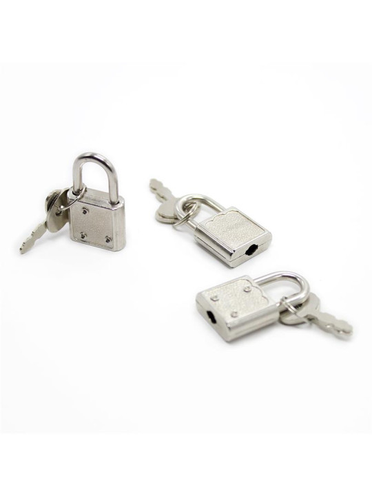 Candado y Llaves Plateado