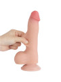 Dildo Dual Layer Piel Deslizante Retractil 8