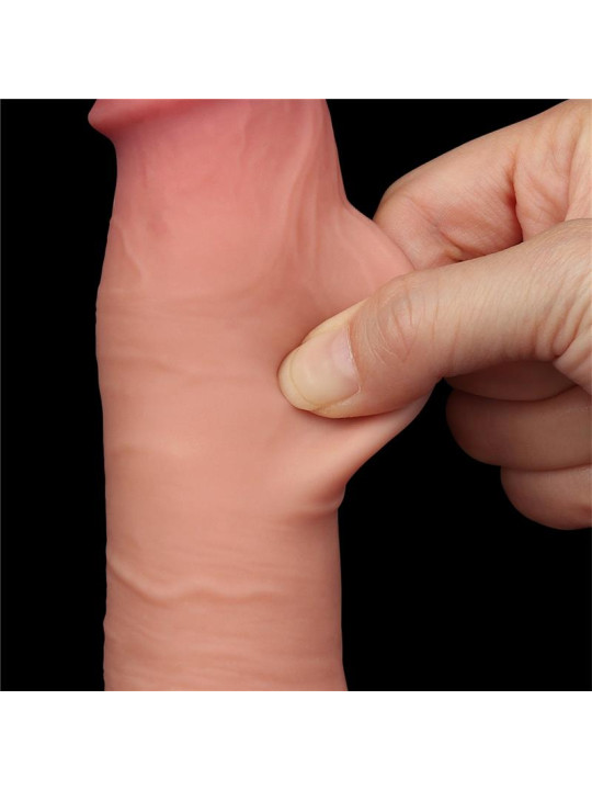 Dildo Dual Layer Piel Deslizante Retractil 8