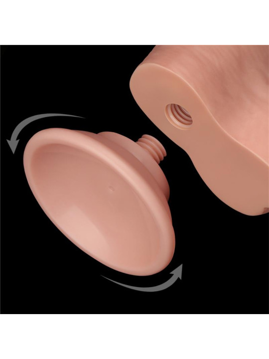 Dildo Dual Layer Piel Deslizante Retractil 8