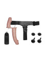 Arnés Dildo Doble con Vibración Natural