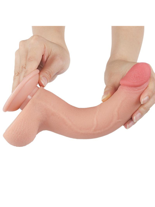 Dildo Dual Density Piel Deslizante 8.5