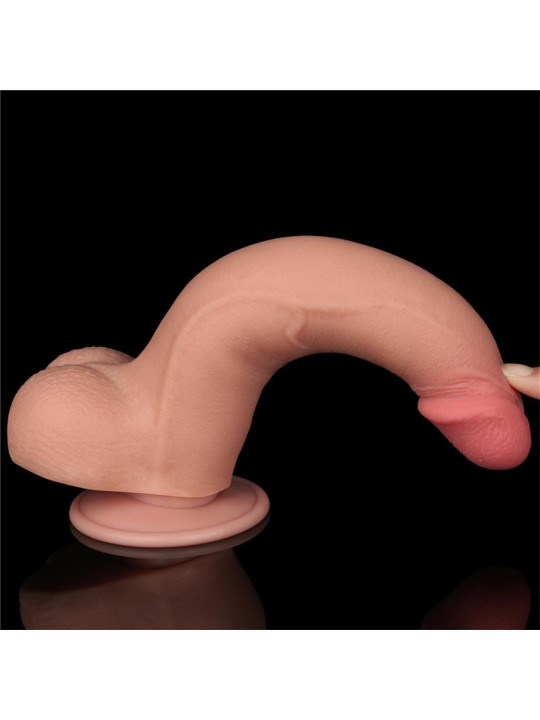 Dildo Dual Density Piel Deslizante 8.5