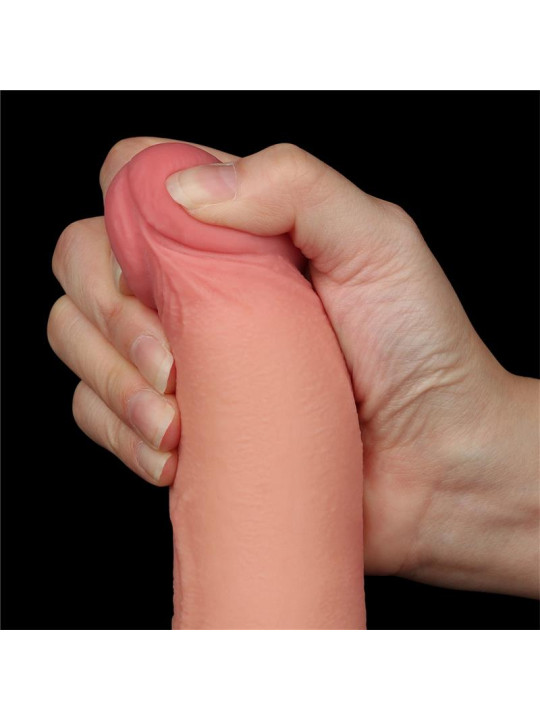 Dildo Dual Density Piel Deslizante 8.5