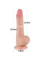 Dildo Dual Layer Piel Deslizante 7.5