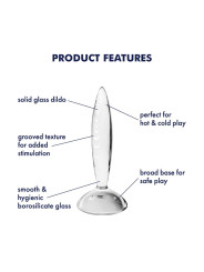 Plug Anal Sparkling Crystal Hot and Cold Transparente