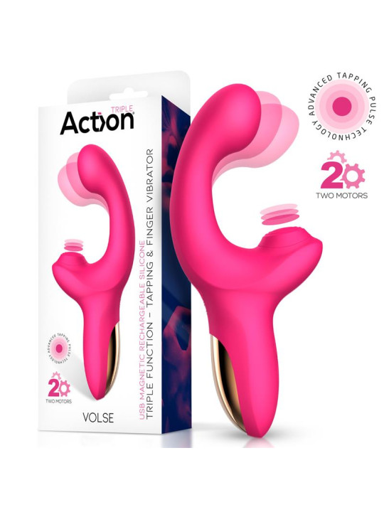 Volse Vibrador Triple Función con Finger y Pulsación Tapping
