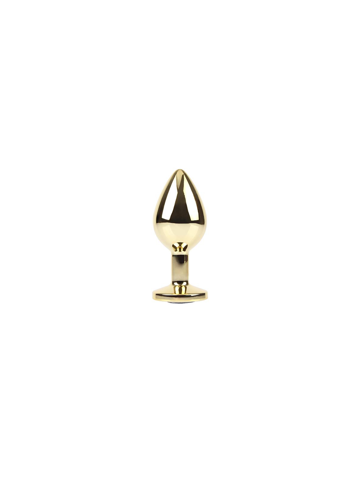 Plug Anal Clear Gem Gold Talla M