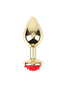 Plug Anal con Joya de Rosa Showy Rose Talla L