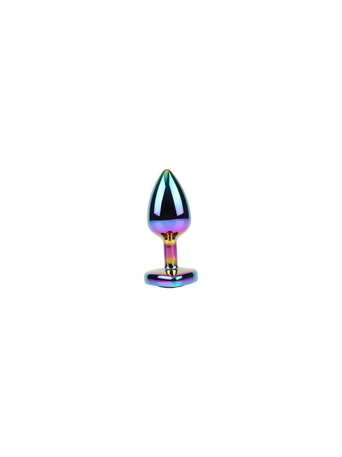 Plug Anal Rainbow Heart Gem Talla S