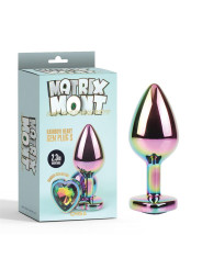 Plug Anal Rainbow Heart Gem Talla S