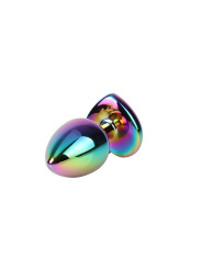 Rainbow Heart Plug Anal multicolor con Joya Talla M