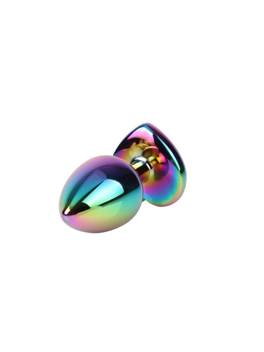 Rainbow Heart Plug Anal multicolor con Joya Talla M