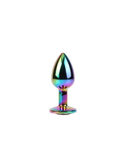 Rainbow Gem Plug Anal multicolor con Joya Talla S