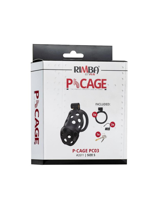 P-Cage PC03 Jaula para el Pene 3 Tallas