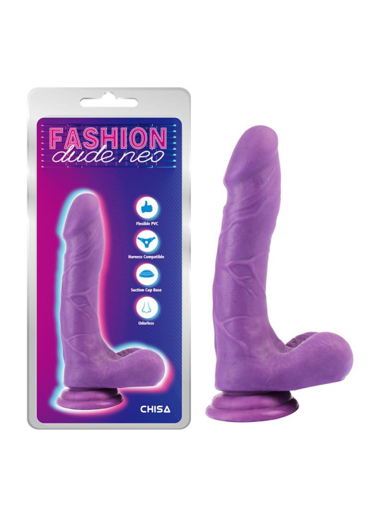 Dildo Dual Density Púrpura 8