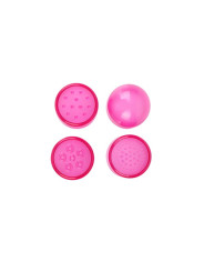 Mini Masajeador 3 Cabezales Rosa