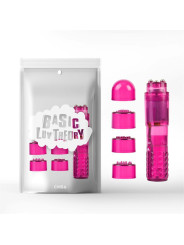 Mini Masajeador 3 Cabezales Rosa