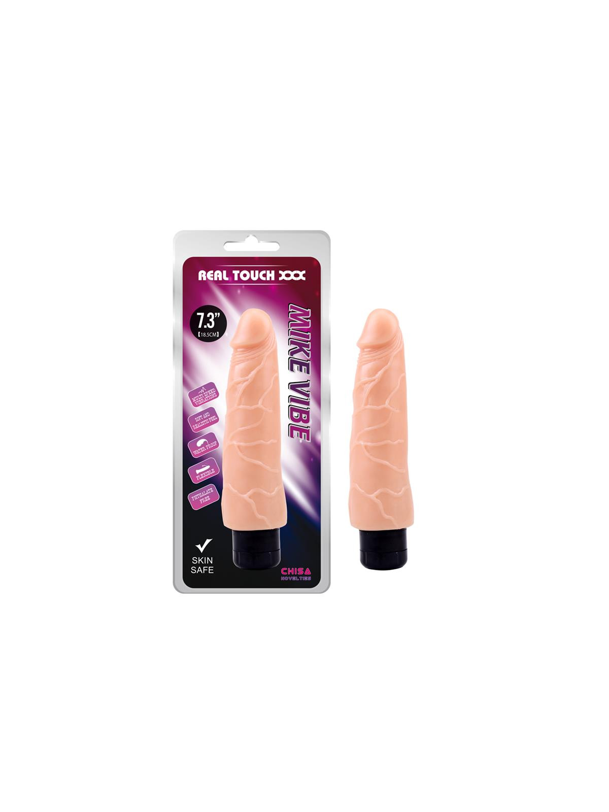 Vibrador T-Skin Mike Natural