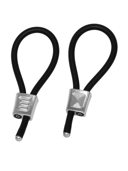 ElectraLoops Prestige Set de 2 Anillos para el Pene Plateado