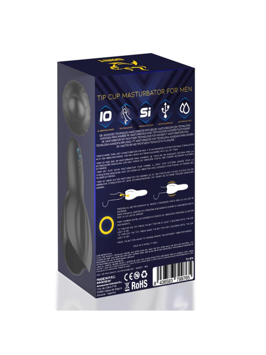 Tiper Copa Masturbadora para el Pene Silicona USB