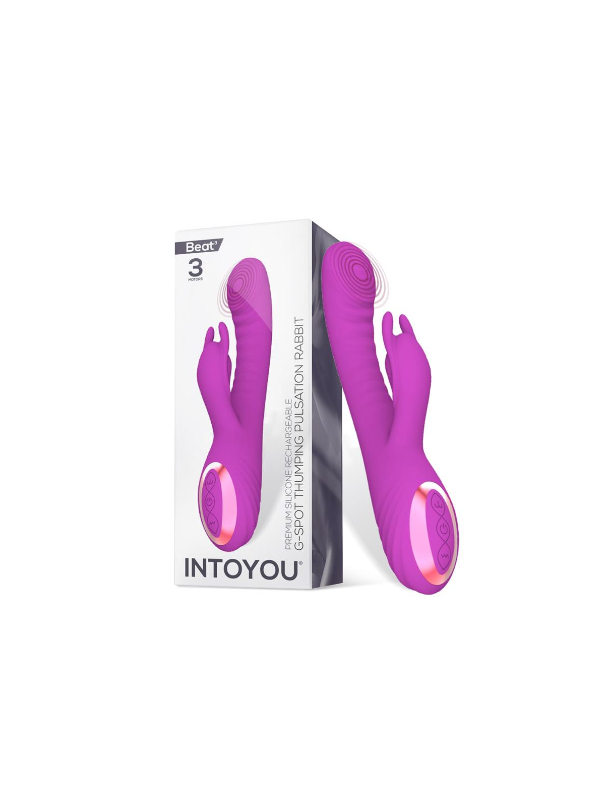 Beat3 Vibrador con Punto G con Pulsación 3 Motores