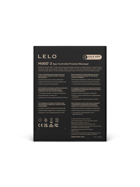 Hugo 2 Masajeador prostático con APP Negro