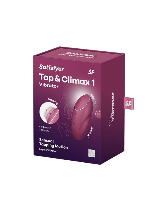 Tap and Climax 1 Vibrador y Tapping Rojo