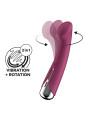 Spinning G-Spot 1 Vibrador y Rotador Rojo