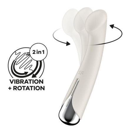 Spinning G-Spot 1 Vibrador y Rotador Beige