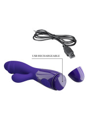 Snappy-Youth Vibrador de Conejito 2 Motores