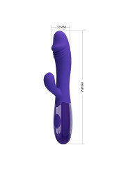 Snappy-Youth Vibrador de Conejito 2 Motores