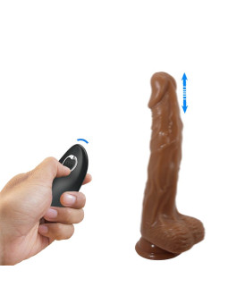 Bodach Dildo con Vibración, Rotación y Thrusting