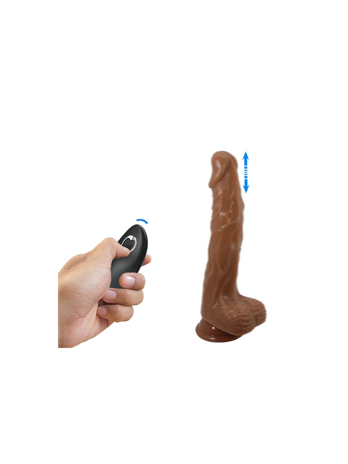 Bodach Dildo con Vibración, Rotación y Thrusting