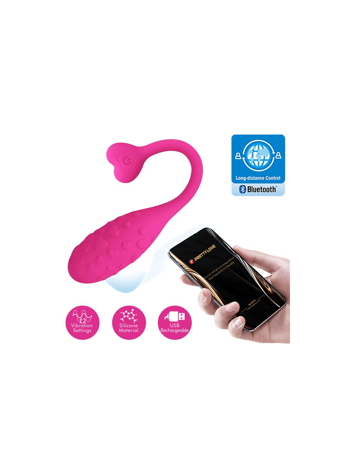 Fisherman Huevo Vibrador con APP