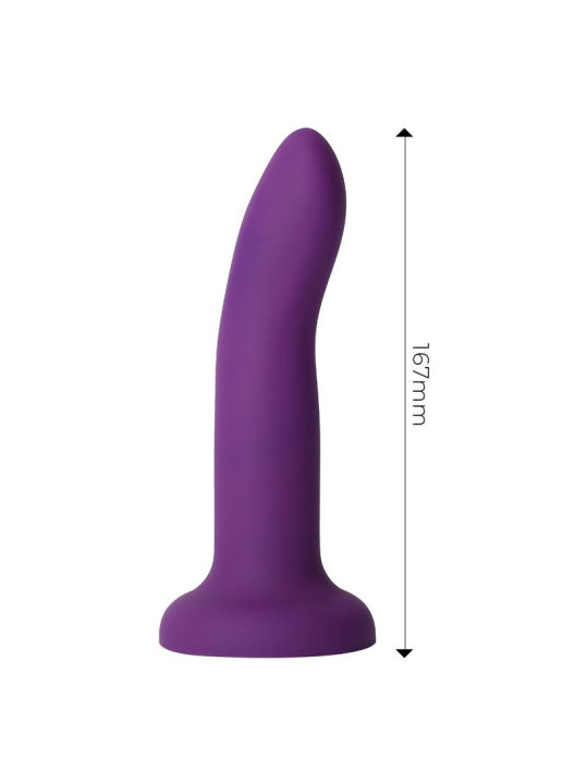 Dildo que Cambia de Color de Púrpura a Rosa Talla M 17 cm