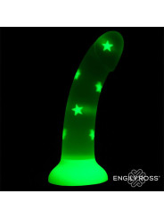 Dildo que Brilla en la Oscuridad Confetti Star 17 cm