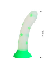 Dildo que Brilla en la Oscuridad Confetti Star 17 cm