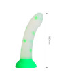 Dildo que Brilla en la Oscuridad Confetti Star 17 cm