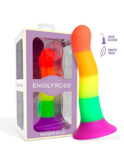 Dildo Color Arcoiris LGBT 18 cm