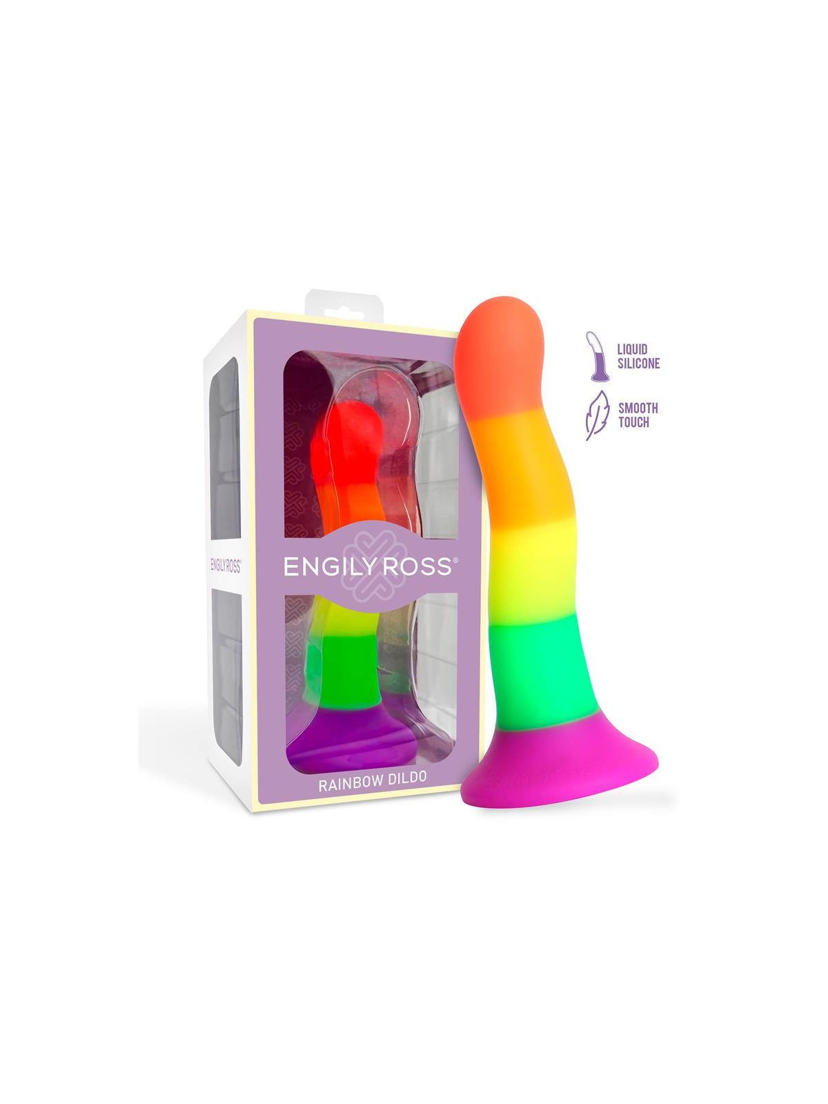 Dildo Color Arcoiris 18 cm