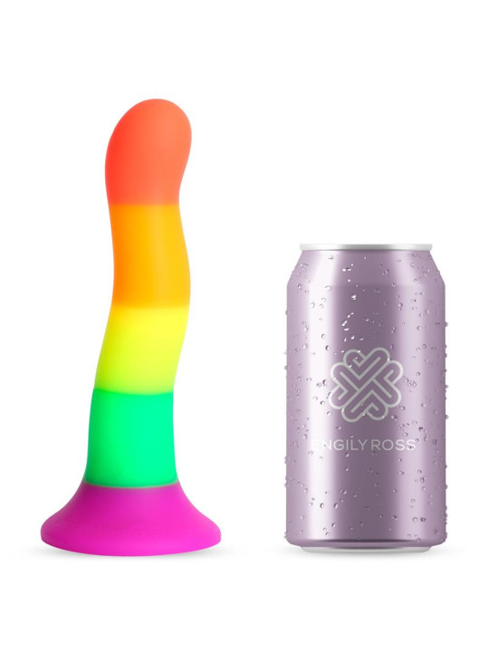 Dildo Color Arcoiris 18 cm