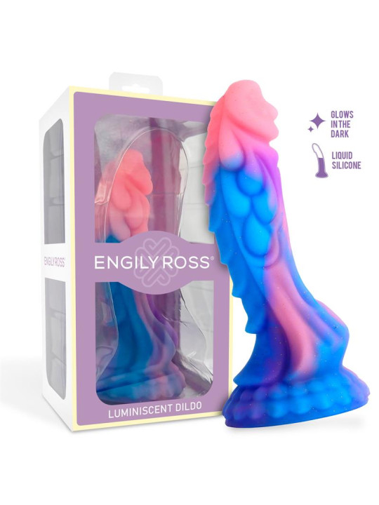 Dildo Dragón Brilla en la Oscuridad 18 cm