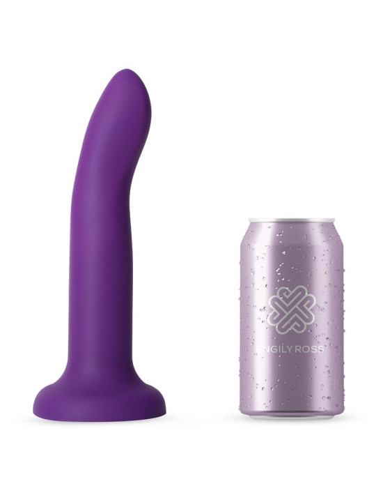 Dildo que Cambia de Color Púpura a Rosa Talla L 21 cm