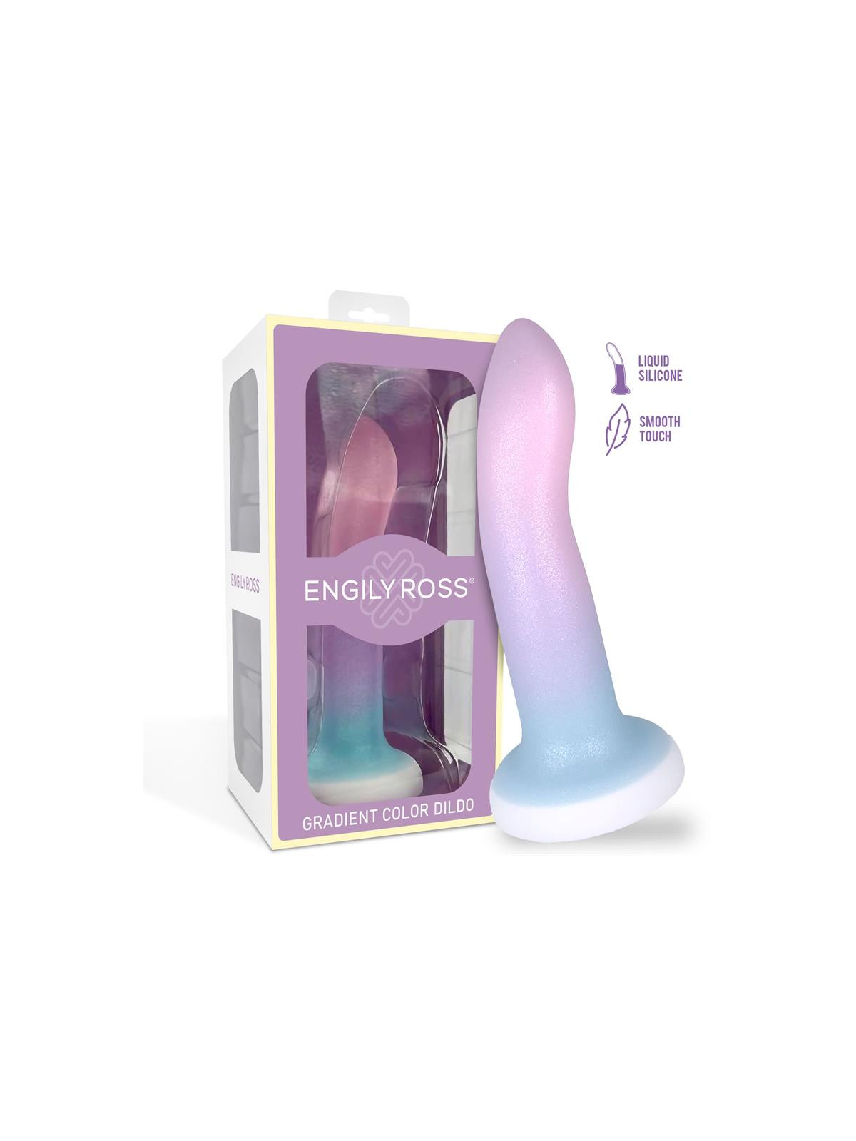 Dildo con Ventosa Color Degrado 13.6 cm