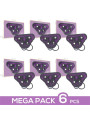 Pack 6 Miley Arnés Universal Ajustable 3 Anillos Silicona