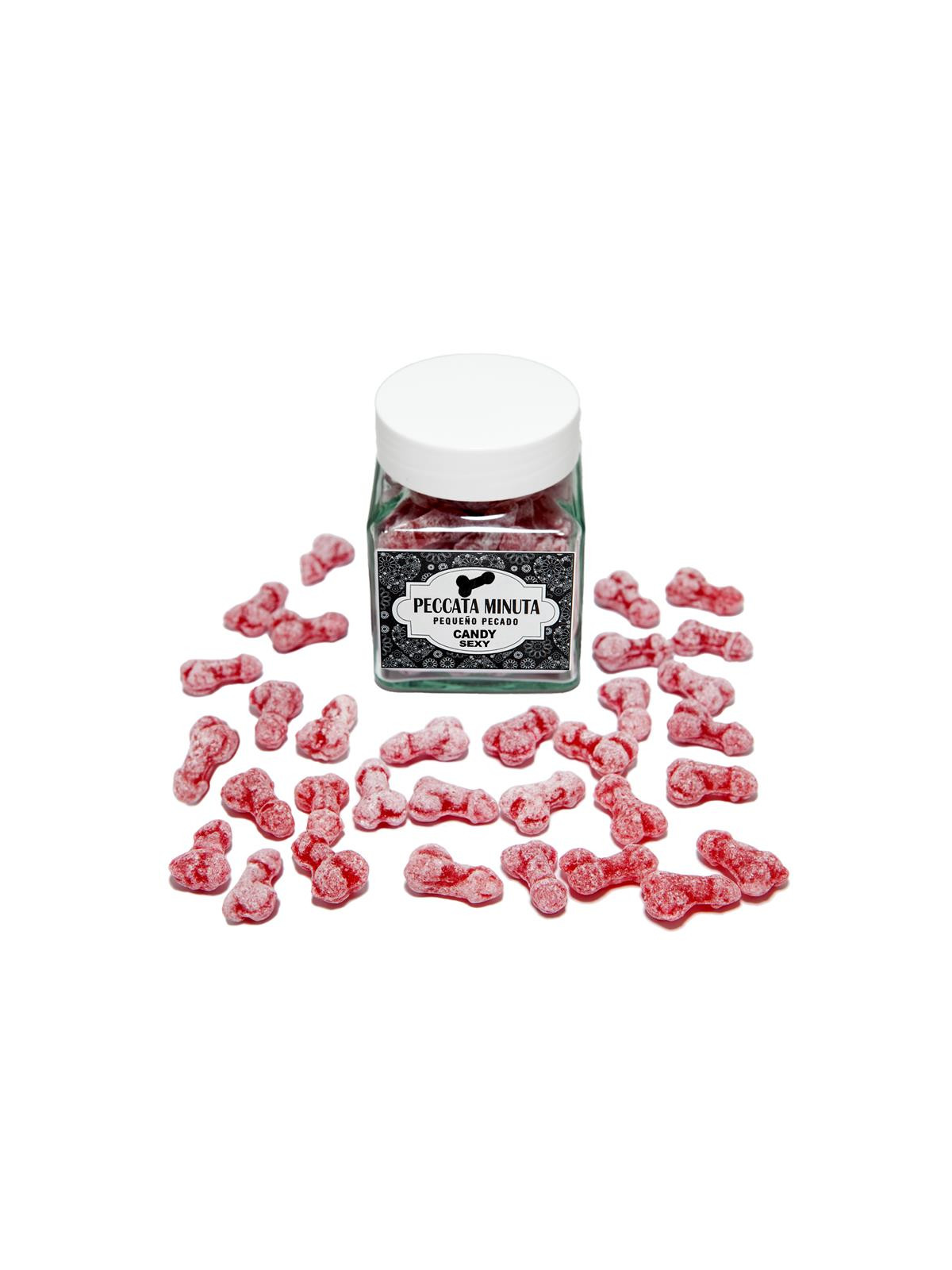 Bote 40 Caramelos Pene Sabor Fresa/Cereza