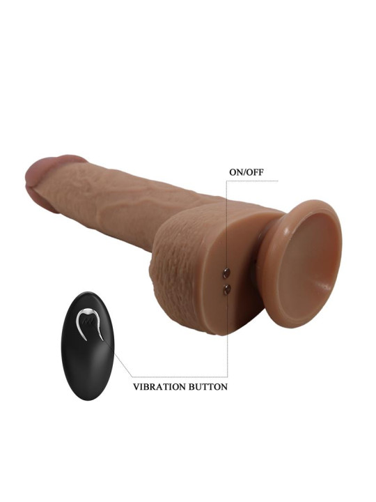 Tommy Dildo Realista con Vibración y Thrusting con Contorl Remoto