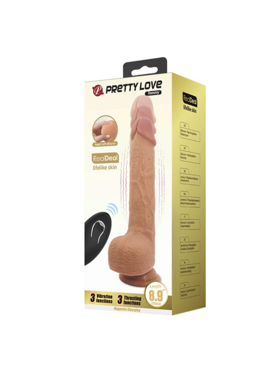 Tommy Dildo Realista con Vibración y Thrusting con Contorl Remoto