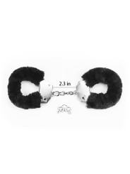 Esposas Metálicas con Pelo Negro